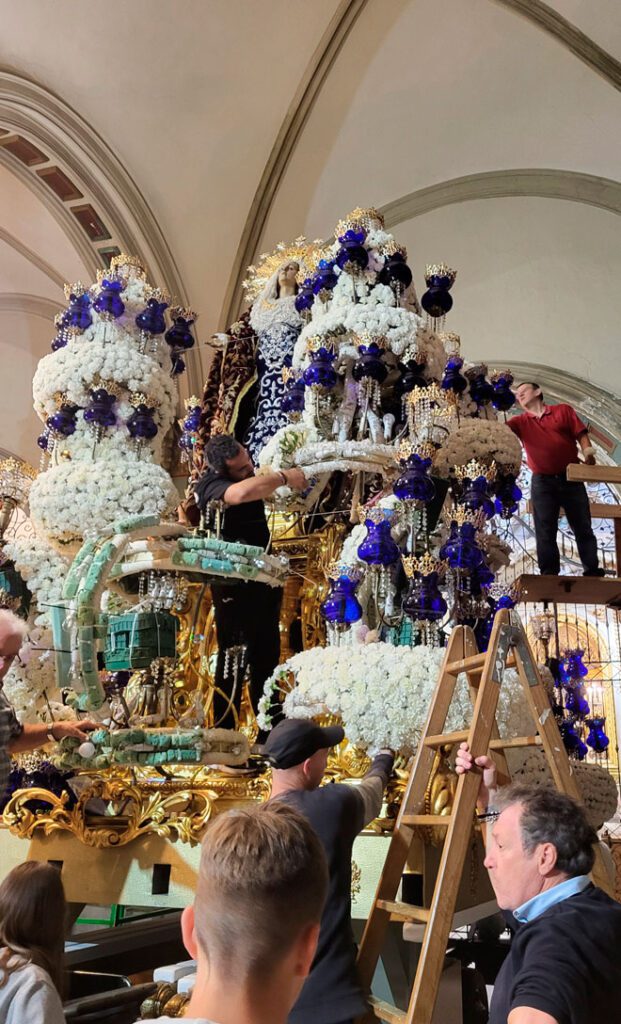 Trono Virgen de la Piedad Semana santa Cartagena